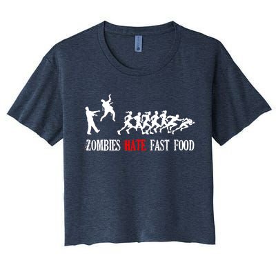 Zombies Eat Brains You'll Be Fine Women's Crop Top Tee