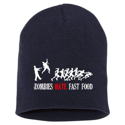 Zombies Eat Brains You'll Be Fine Short Acrylic Beanie