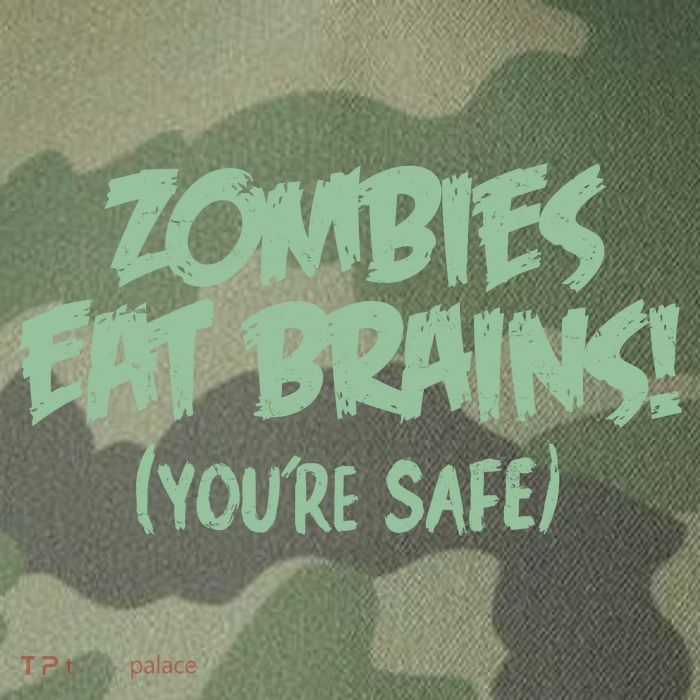 Zombies Eat Brains! (You're Safe) Legacy Tie Dye Trucker Hat