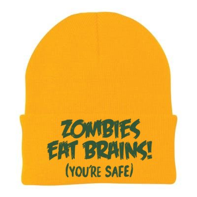 Zombies Eat Brains! (You're Safe) Knit Cap Winter Beanie