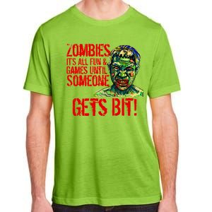 Zombies It's All Fun and Games Adult ChromaSoft Performance T-Shirt