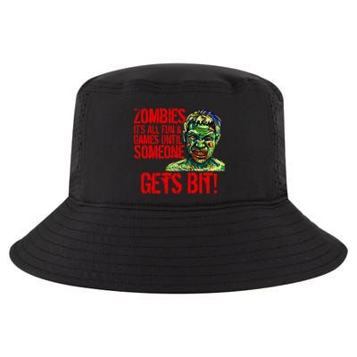 Zombies It's All Fun and Games Cool Comfort Performance Bucket Hat