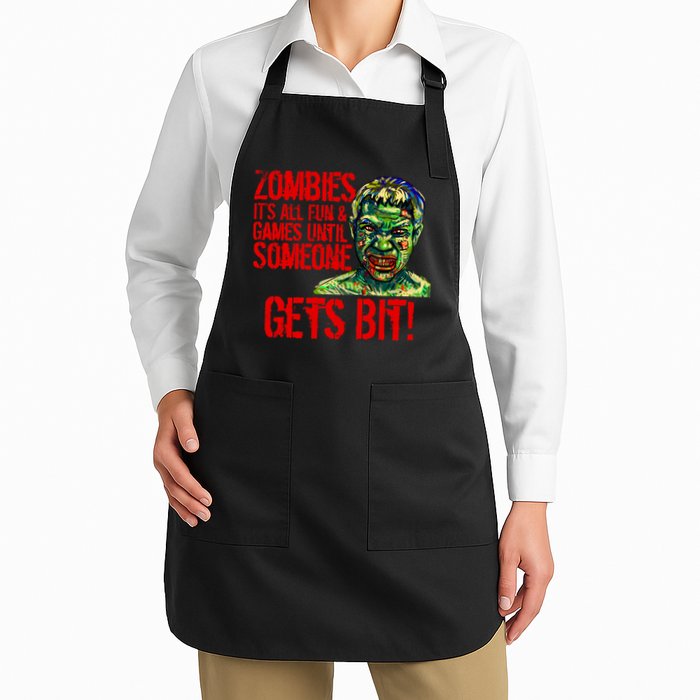 Zombies It's All Fun and Games Apron