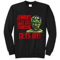 Zombies It's All Fun and Games Sweatshirt