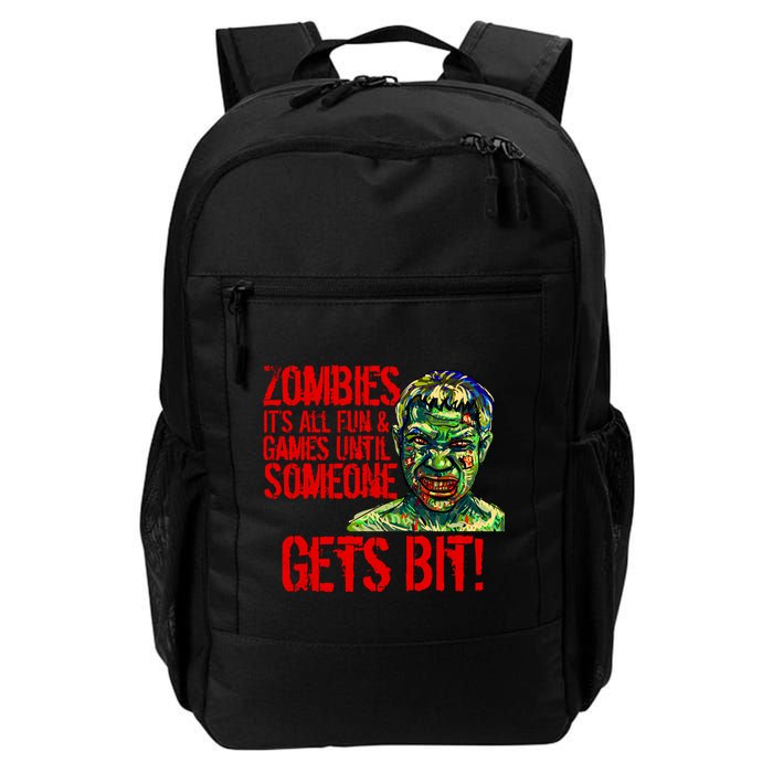 Zombies It's All Fun and Games Backpack