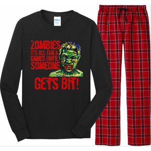 Zombies It's All Fun and Games Long Sleeve Pajama Set