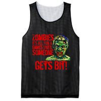Zombies It's All Fun and Games Mesh Reversible Basketball Jersey Tank