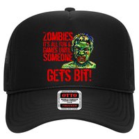 Zombies It's All Fun and Games Trucker Hat
