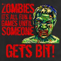 Zombies It's All Fun and Games Trucker Hat