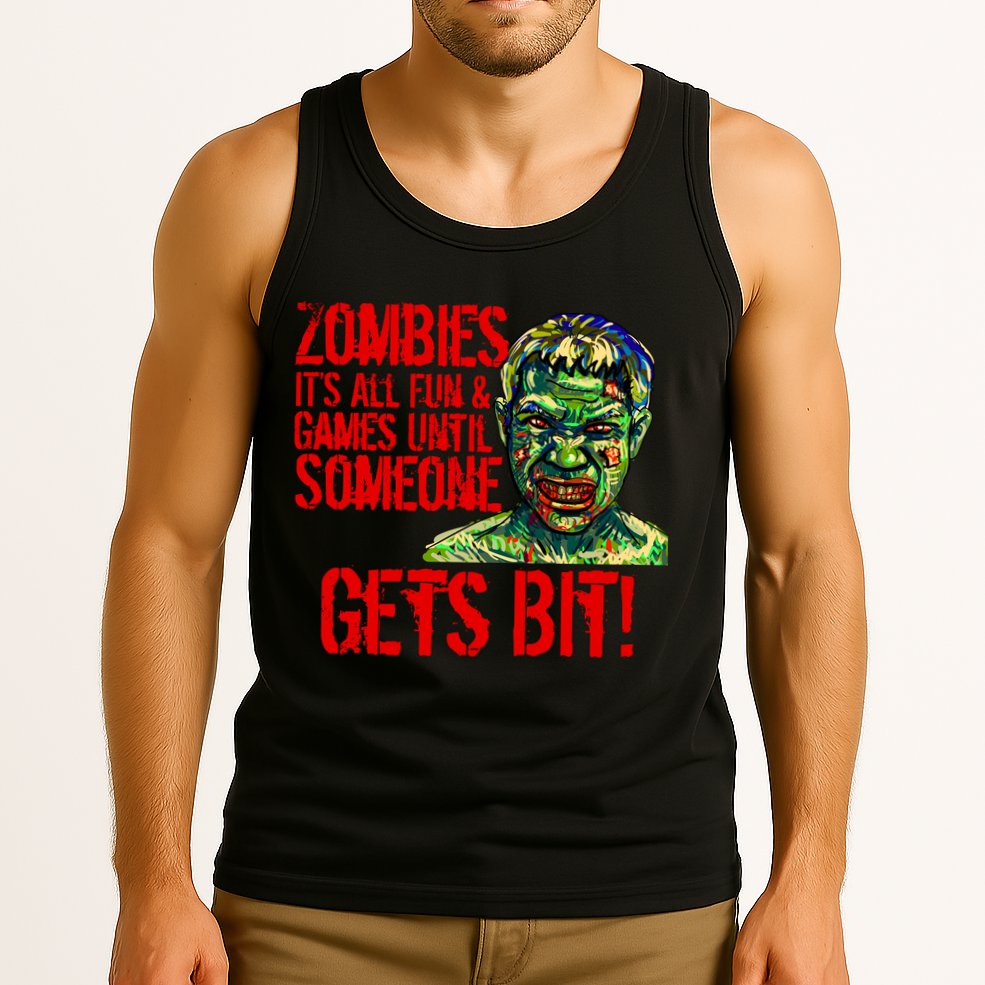 Zombies It's All Fun and Games Tank Top