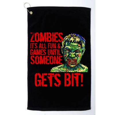 Zombies It's All Fun and Games Golf Towel