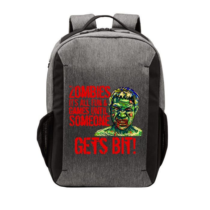 Zombies It's All Fun and Games Vector Backpack