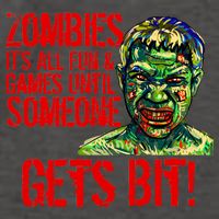 Zombies It's All Fun and Games Vector Backpack