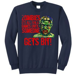 Zombies It's All Fun and Games Sweatshirt