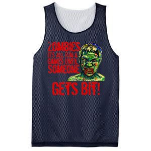 Zombies It's All Fun and Games Mesh Reversible Basketball Jersey Tank