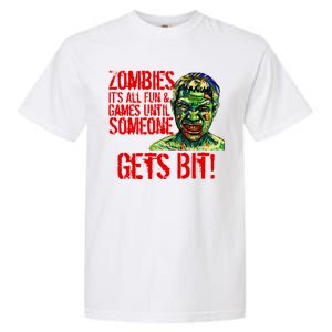 Zombies It's All Fun and Games Garment-Dyed Heavyweight T-Shirt