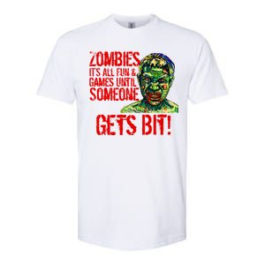 Zombies It's All Fun and Games Softstyle CVC T-Shirt