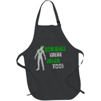 Zombies Were Irish Too Funny Apron