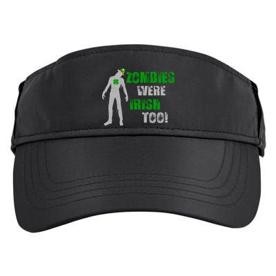 Zombies Were Irish Too Funny Adult Drive Performance Visor