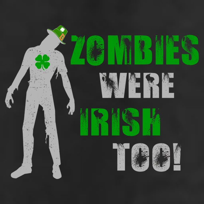 Zombies Were Irish Too Funny Adult Drive Performance Visor