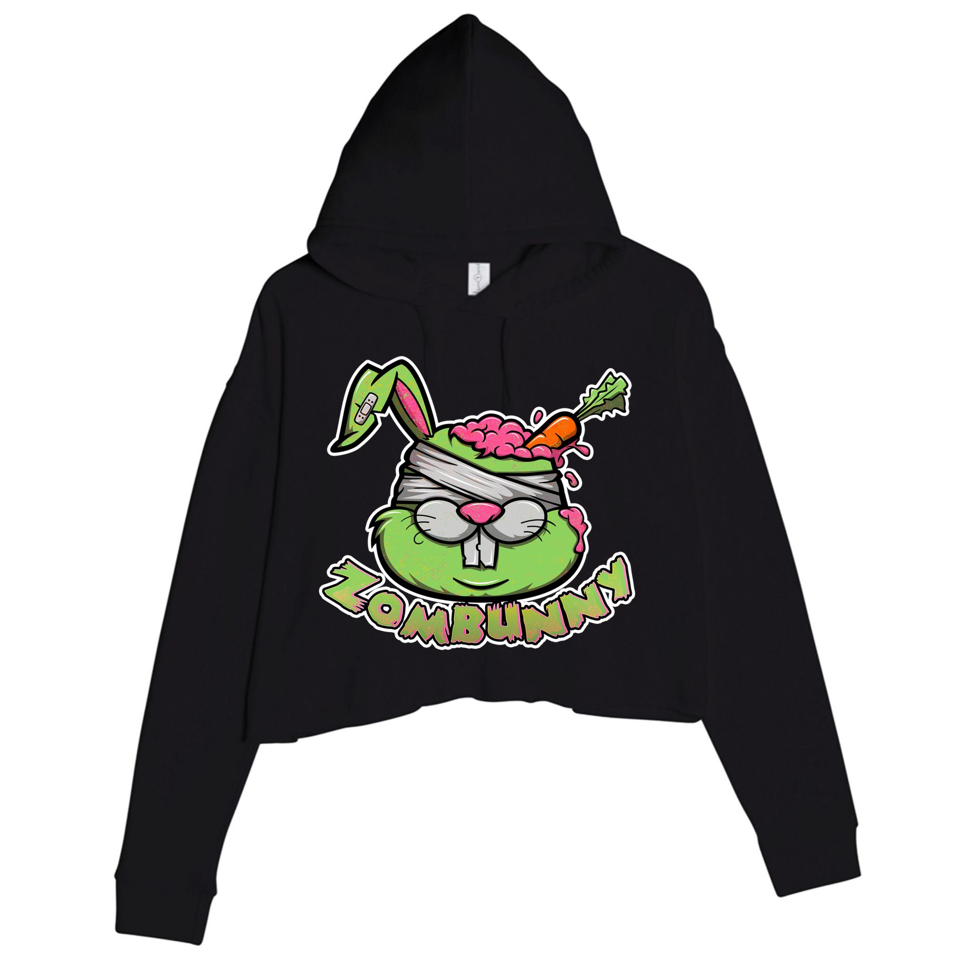 Zombunny Crop Fleece Hoodie