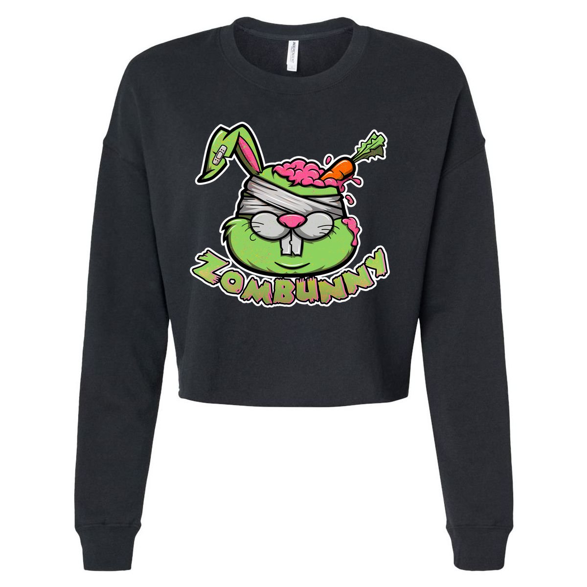 Zombunny Cropped Pullover Crew