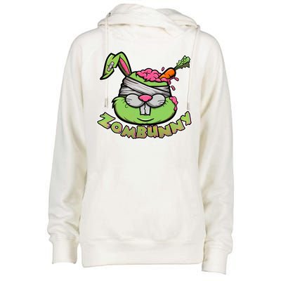 Zombunny Womens Funnel Neck Pullover Hood