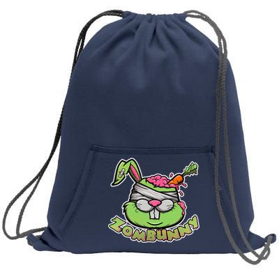 Zombunny Sweatshirt Cinch Pack Bag