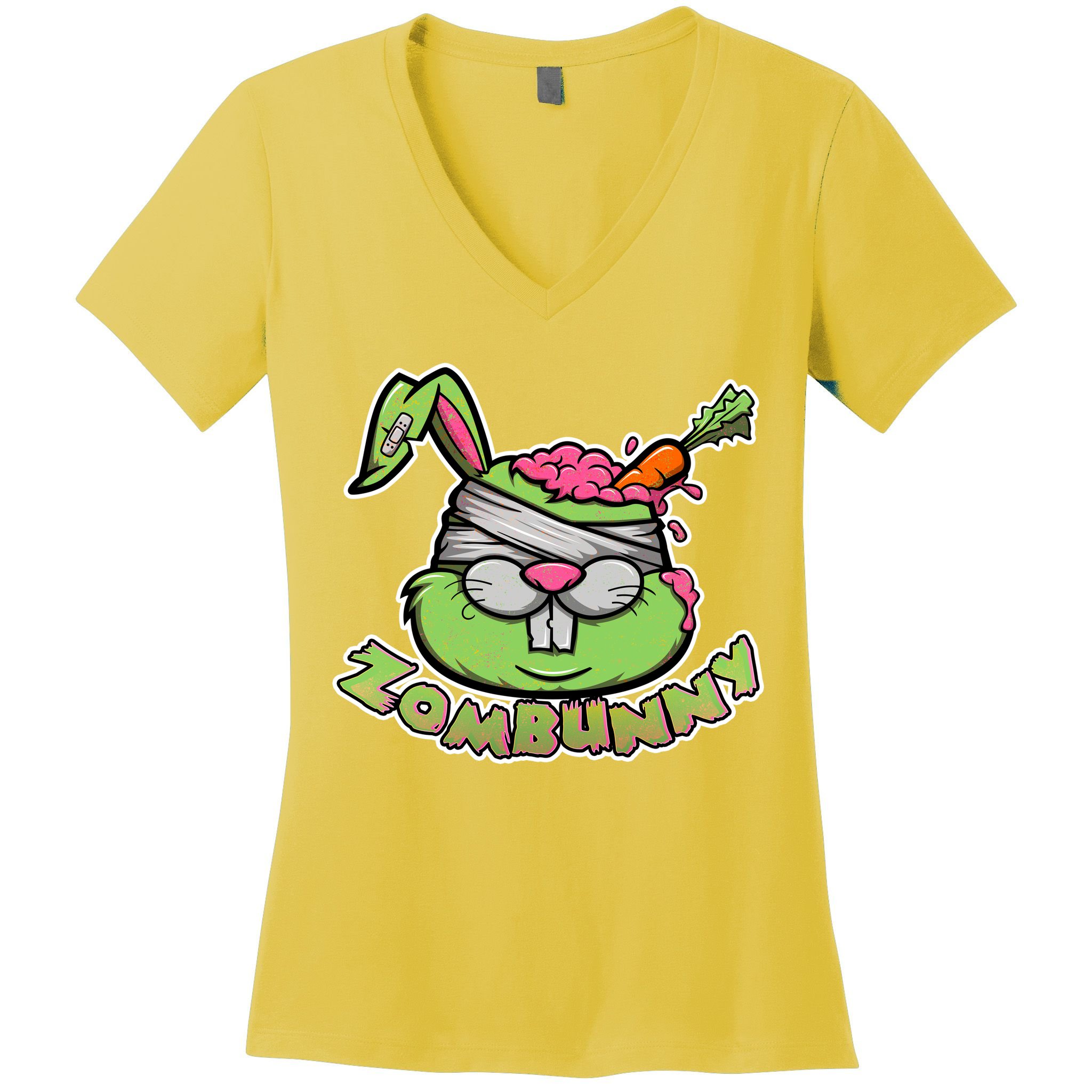 Zombunny Women's V-Neck T-Shirt