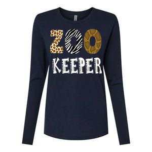 Zoo Keeper Womens Cotton Relaxed Long Sleeve T-Shirt