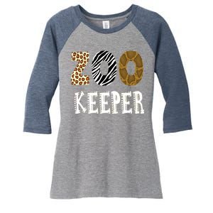 Zoo Keeper Women's Tri-Blend 3/4-Sleeve Raglan Shirt