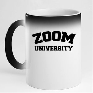 Zoom University 11oz Black Color Changing Mug