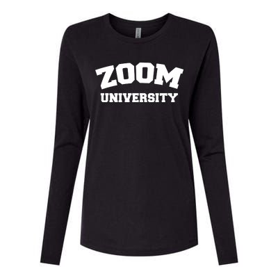 Zoom University Womens Cotton Relaxed Long Sleeve T-Shirt