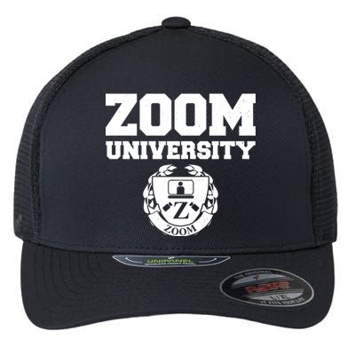 Zoom University Logo Flexfit Unipanel Trucker Cap