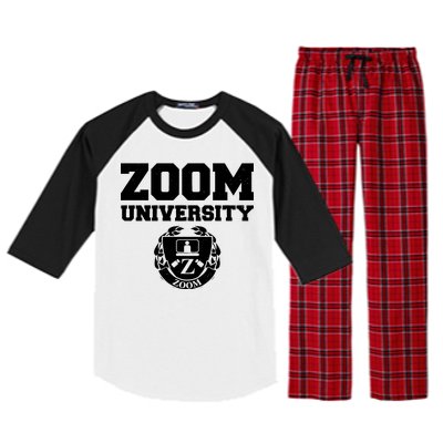 Zoom University Logo Raglan Sleeve Pajama Set