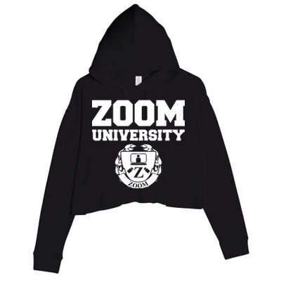 Zoom University Logo Crop Fleece Hoodie