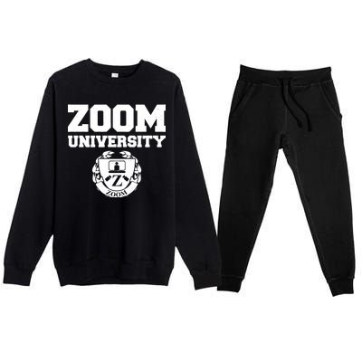 Zoom University Logo Premium Crewneck Sweatsuit Set