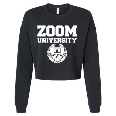Zoom University Logo Cropped Pullover Crew