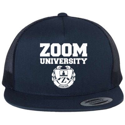 Zoom University Logo Flat Bill Trucker Hat