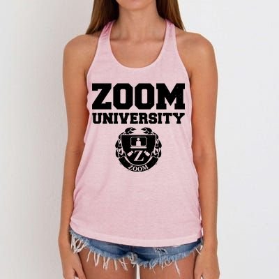 Zoom University Logo Women's Knotted Racerback Tank