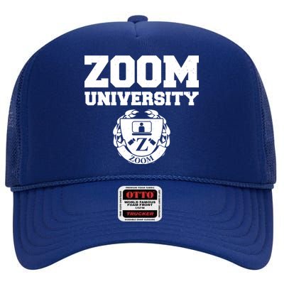 Zoom University Logo High Crown Mesh Back Trucker Hat