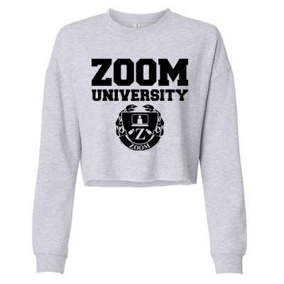 Zoom University Logo Cropped Pullover Crew