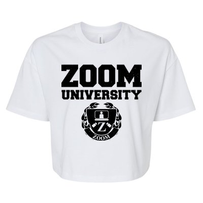 Zoom University Logo Bella+Canvas Jersey Crop Tee