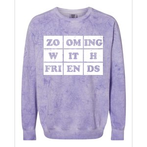 Zooming With Friends Colorblast Crewneck Sweatshirt