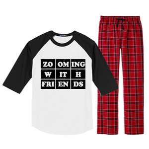 Zooming With Friends Raglan Sleeve Pajama Set