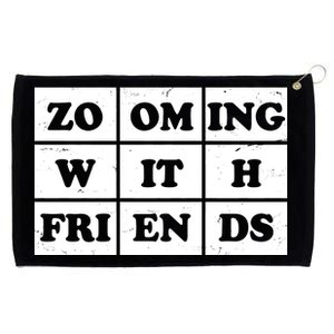 Zooming With Friends Grommeted Golf Towel