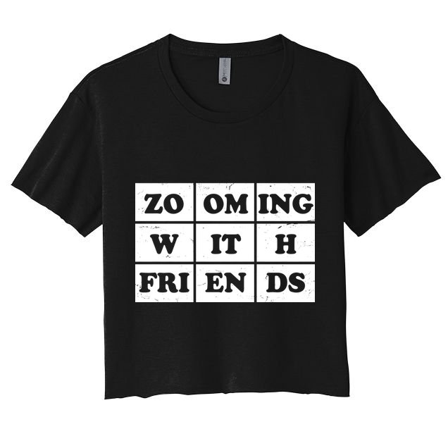 Zooming With Friends Women's Crop Top Tee