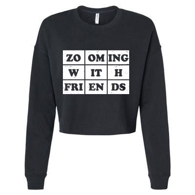 Zooming With Friends Cropped Pullover Crew