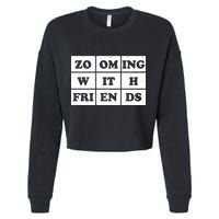 Zooming With Friends Cropped Pullover Crew
