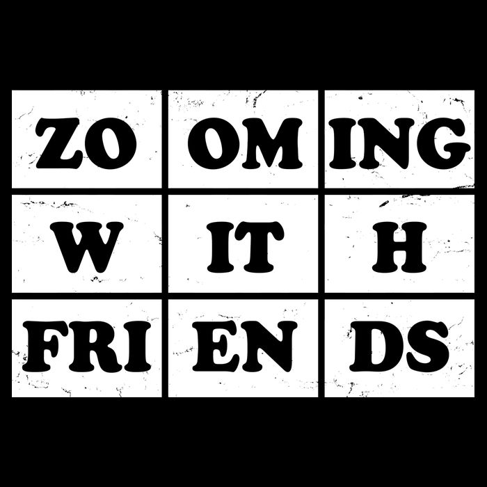 Zooming With Friends Cropped Pullover Crew